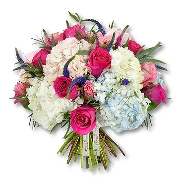 United Arab Emirates flowers  -  Colorful Hydrangea and Rose Bouquet  Flower Bouquet/Arrangement
