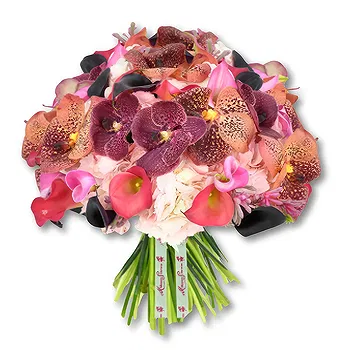 United Arab Emirates flowers  -  Hydrangea and Vanda Orchid Bouquet Flower Delivery