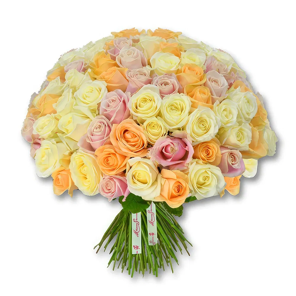 Dubai blommor- Mjuk pastellrosbukett