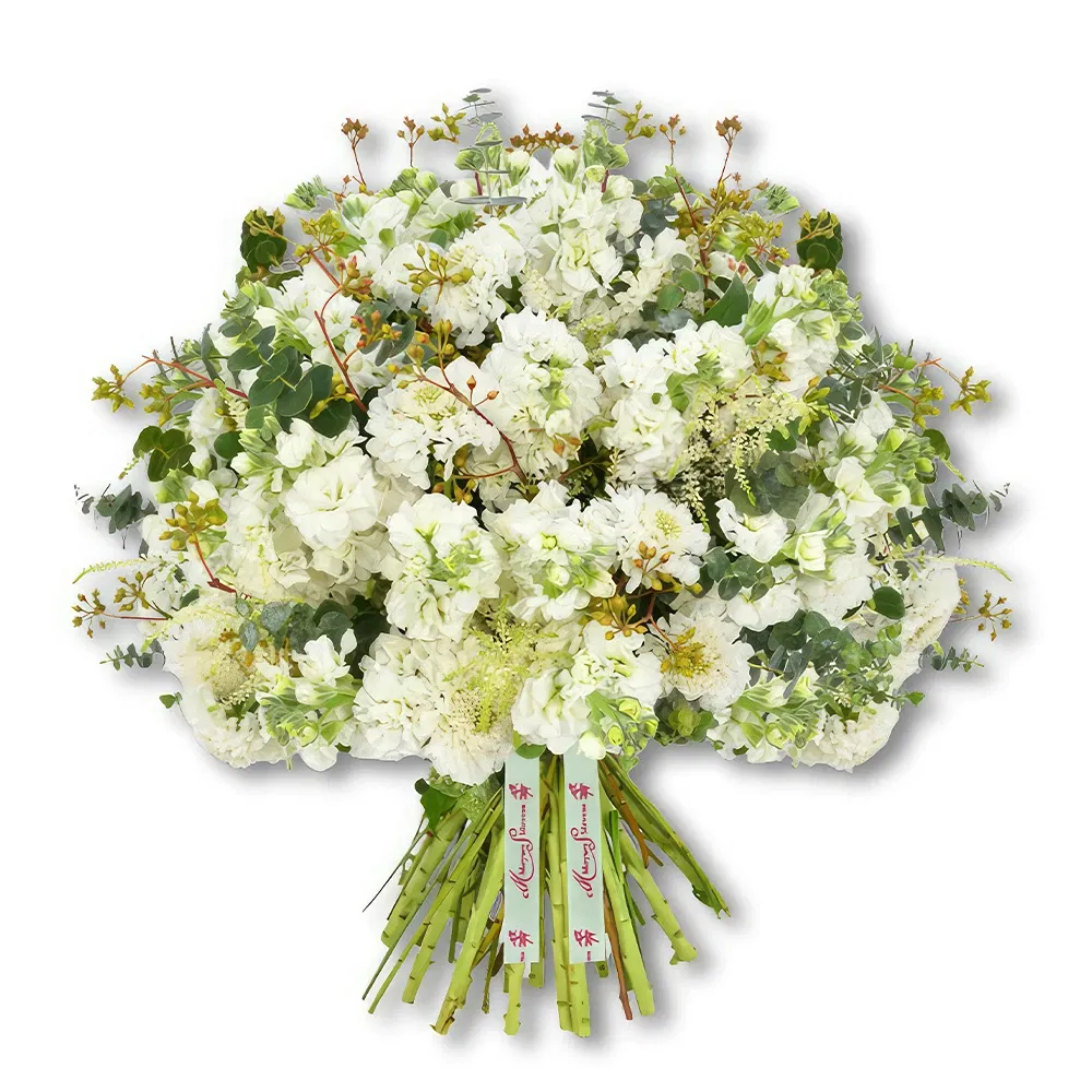 Dubai blommor- Elegant vit blombukett