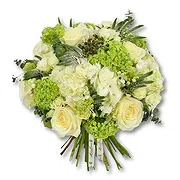 Al Khan Lagoon online bloemist - Witte roos en hortensia boeket Boeket