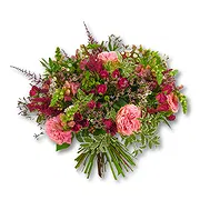 Bur Dubai online Florist - Bold Pink Rose and Astilbe Floral Arrangement Bouquet