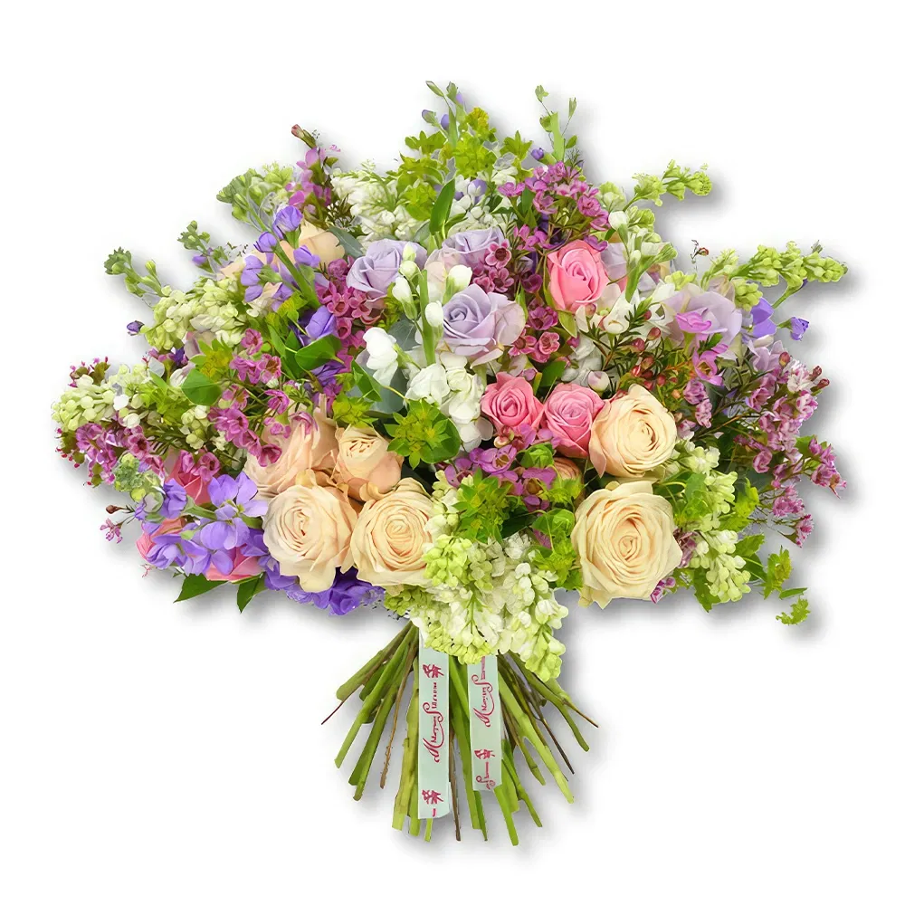 Dubai blommor- Mjukt pastellblommorrangemang