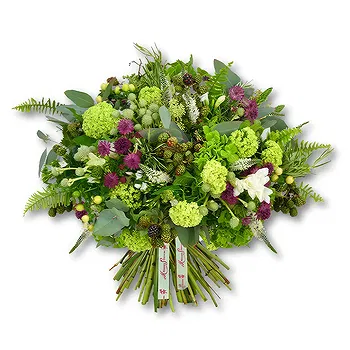 United Arab Emirates flowers  -  White Hydrangea and Veronica Flower Arrangeme Delivery