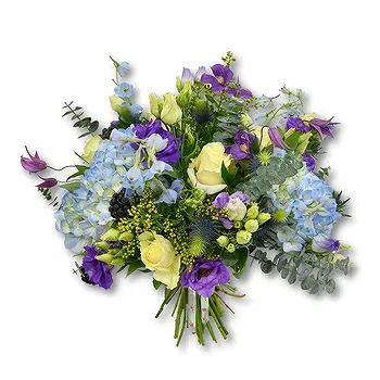 United Arab Emirates flowers  -  Hydrangea, Clematis & Solidago Bouquet Flower Delivery
