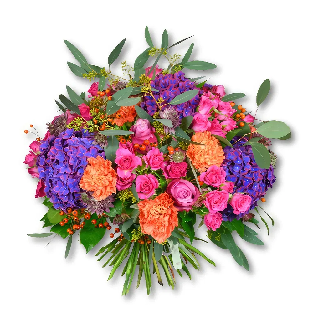 Dubai blommor- Hortensia, nypon och sprayrosor