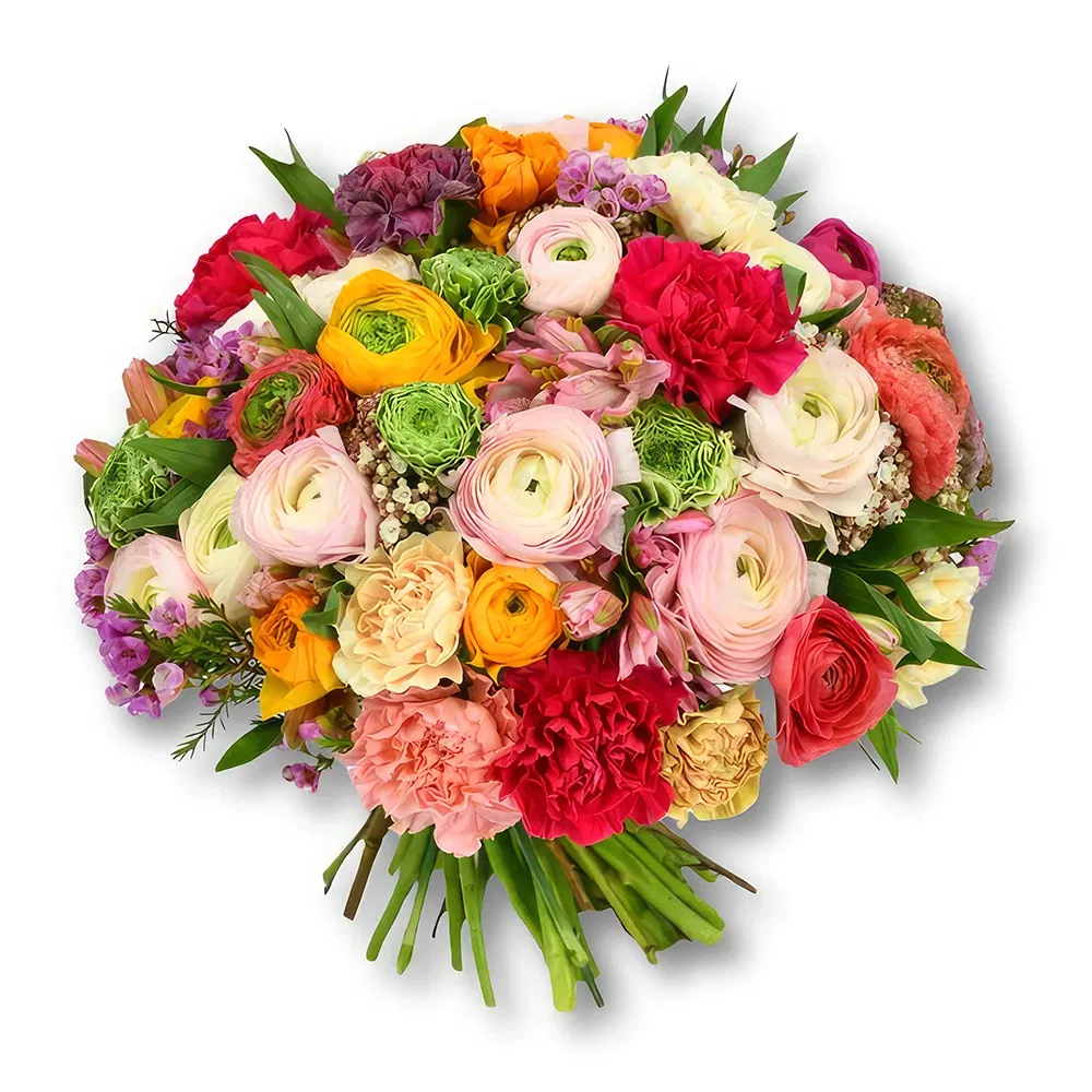 Dubai blommor- Rosa Alstroemeria & Vax Blomsterarrangemang