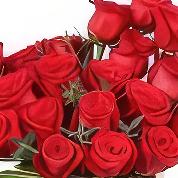 Garhoud flowers  -  Red Roses Butterfly Bliss Box Flower Bouquet/Arrangement