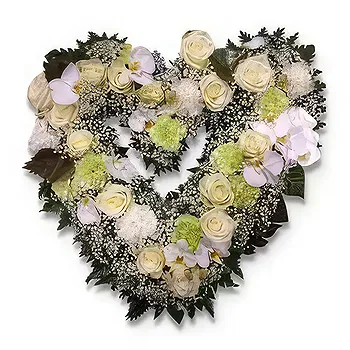 Melbu blomster- Rose hjerte Blomst Levering