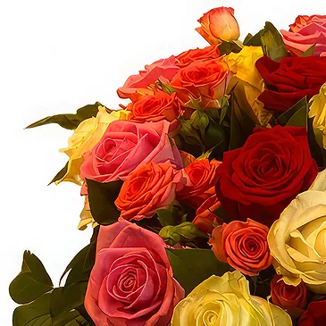 Aalst bloemen bloemist- luxe boeket van gemengde rozen Boeket/bloemstuk
