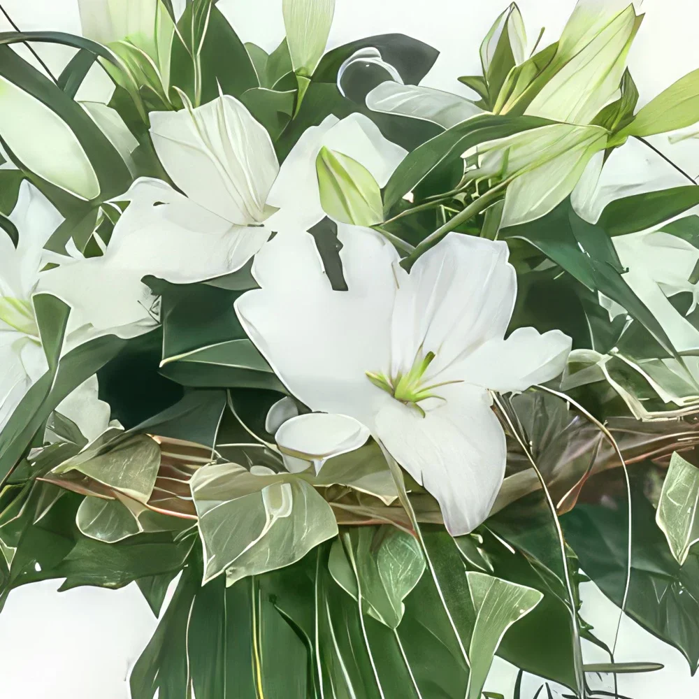 いいね 花- アリカンテの白いユリのブーケ 花束/フラワーアレンジメント
