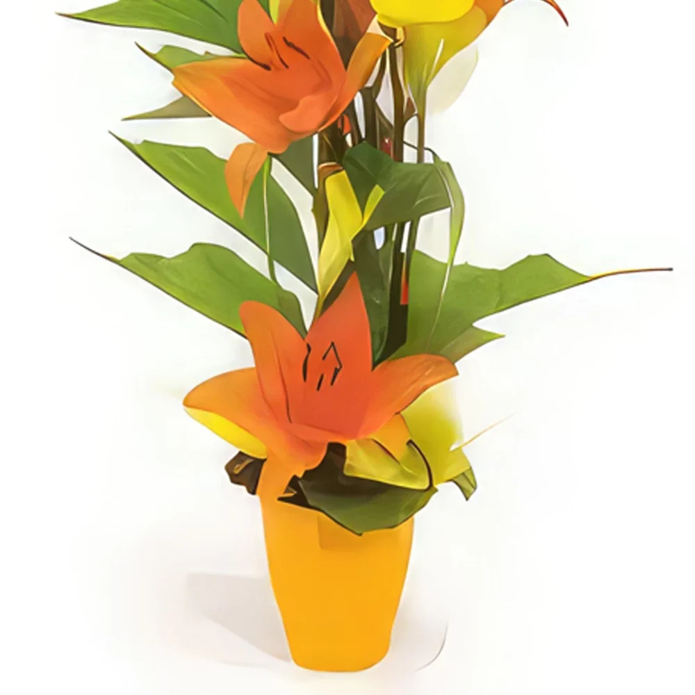 Нант цветя- Цветна аранжировка от кайсия Букет/договореност цвете