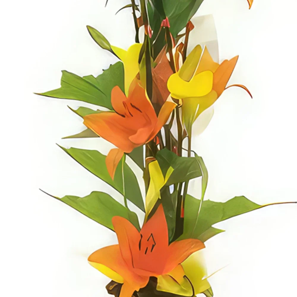 flores de Nantes- Arranjo floral de damasco Bouquet/arranjo de flor