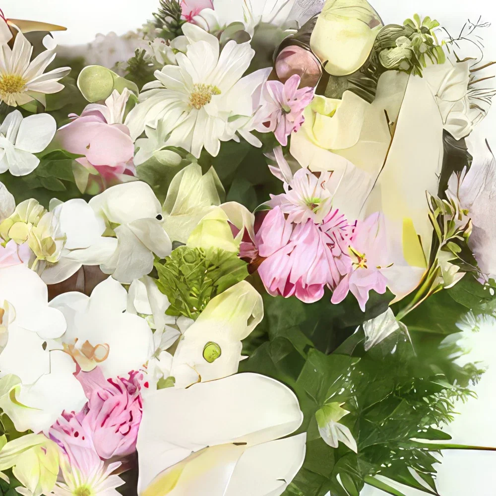 flores Marsella floristeria -  Arcángel corazón de luto Ramo de flores/arreglo floral