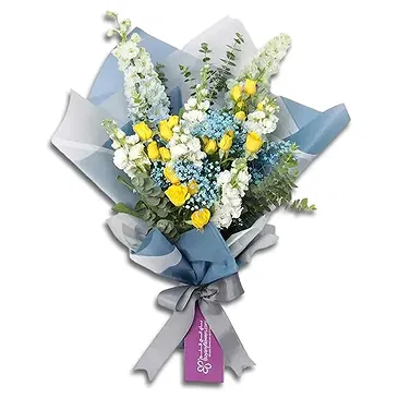 Garhoud flowers  -  Light Blue  Flower Bouquet/Arrangement