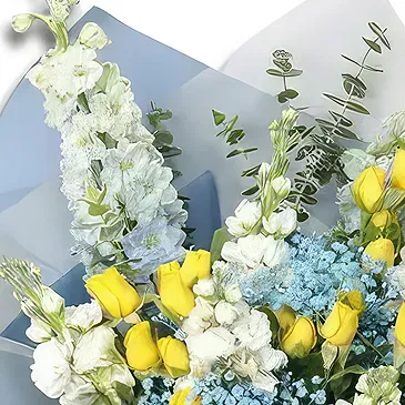 Garhoud flowers  -  Light Blue  Flower Bouquet/Arrangement