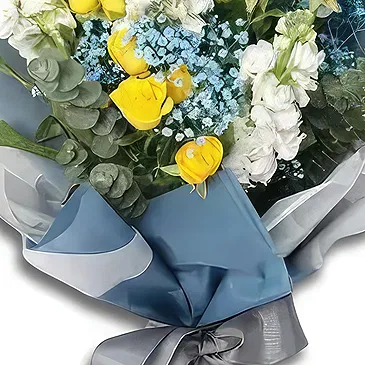 Garhoud flowers  -  Light Blue  Flower Bouquet/Arrangement