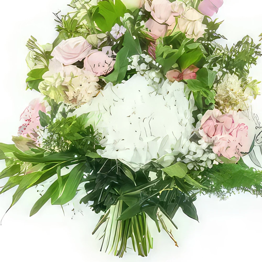 flores de Marselha- Coroa de flores artesanal Aurora Bouquet/arranjo de flor