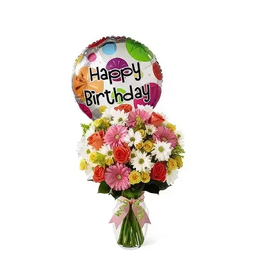 San Jose Santiago flowers  -  Happy Birthday Flower Bouquet/Arrangement