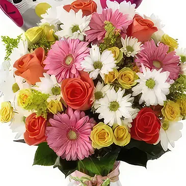 San Jose Santiago flowers  -  Happy Birthday Flower Bouquet/Arrangement