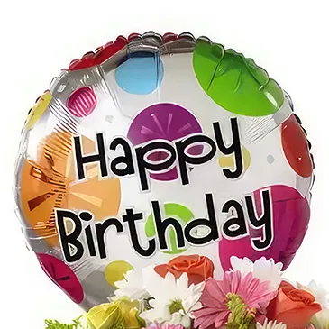 San Jose Santiago flowers  -  Happy Birthday Flower Bouquet/Arrangement