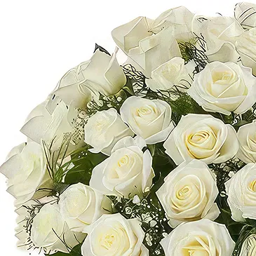 Smederevska Palanka flowers  -  White Glow Flower Bouquet/Arrangement
