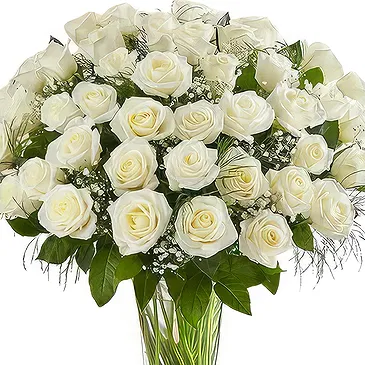Smederevska Palanka flowers  -  White Glow Flower Bouquet/Arrangement