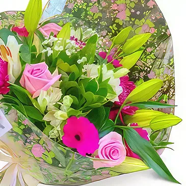 Cala Llonga blomster- Flerfarvet arrangement Blomst buket/Arrangement
