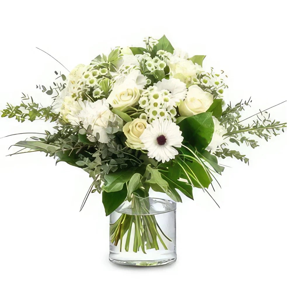 fiorista fiori di Almere- Bellissimo bouquet bianco Bouquet floreale