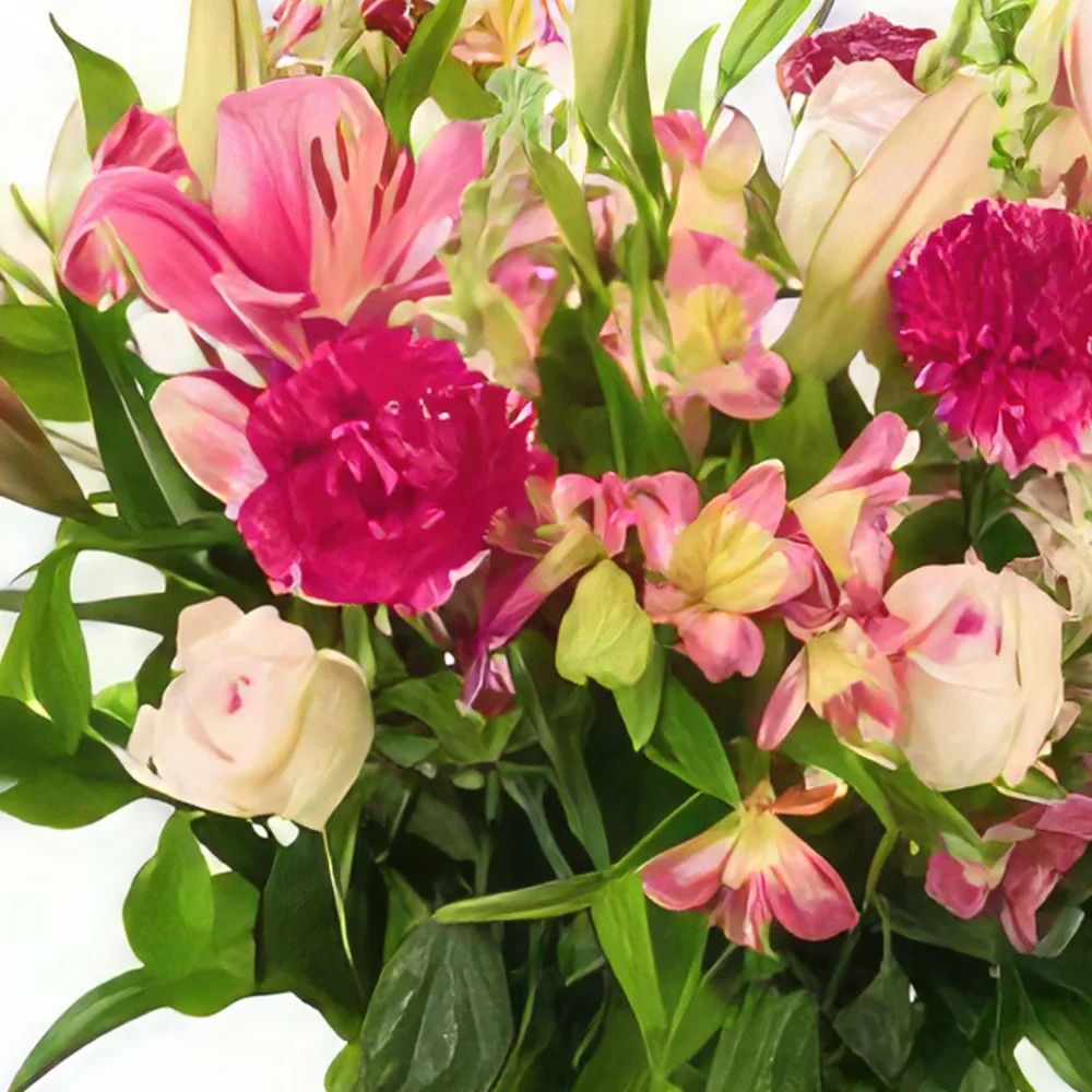 Almere-virágok- Gyönyörűen elrendezve Virágkötészeti csokor