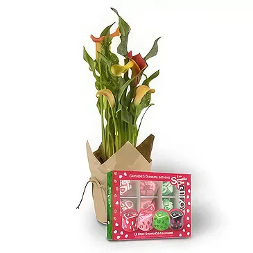 White River bloemen bloemist- vanille sweetie pie chocolade Boeket/bloemstuk