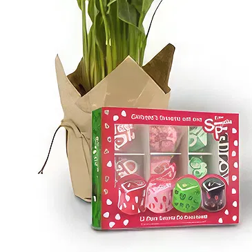 White River bloemen bloemist- vanille sweetie pie chocolade Boeket/bloemstuk