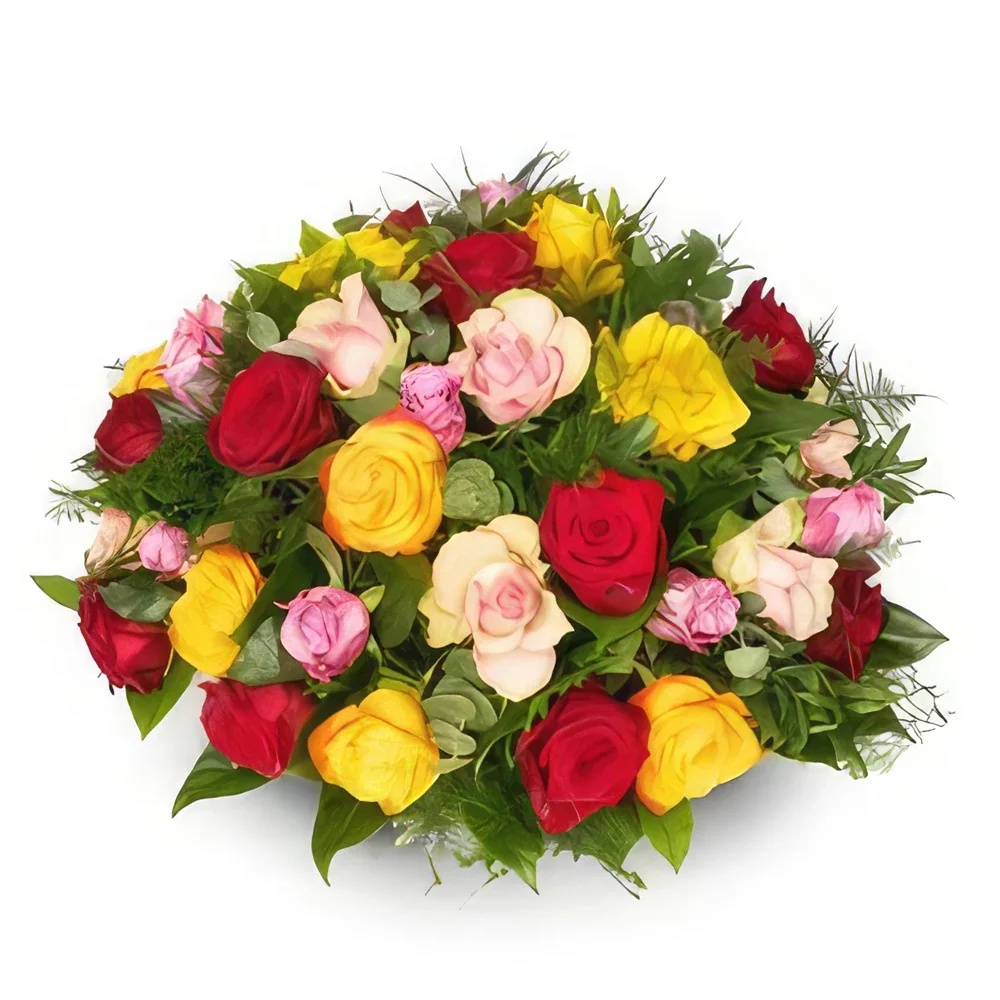 Eindhoven bloemen bloemist- Biedermeier gemengde kleuren Boeket/bloemstuk