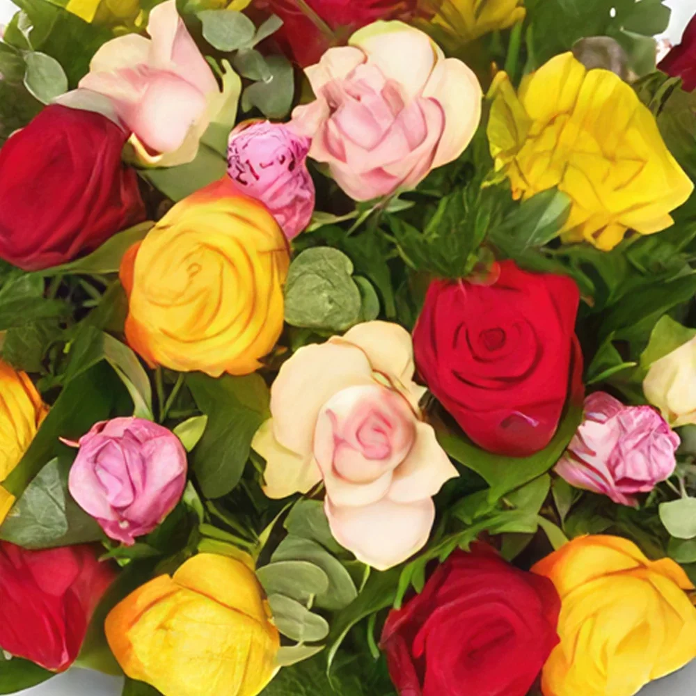 fleuriste fleurs de Groningen- Couleurs mélangées Biedermeier Bouquet/Arrangement floral