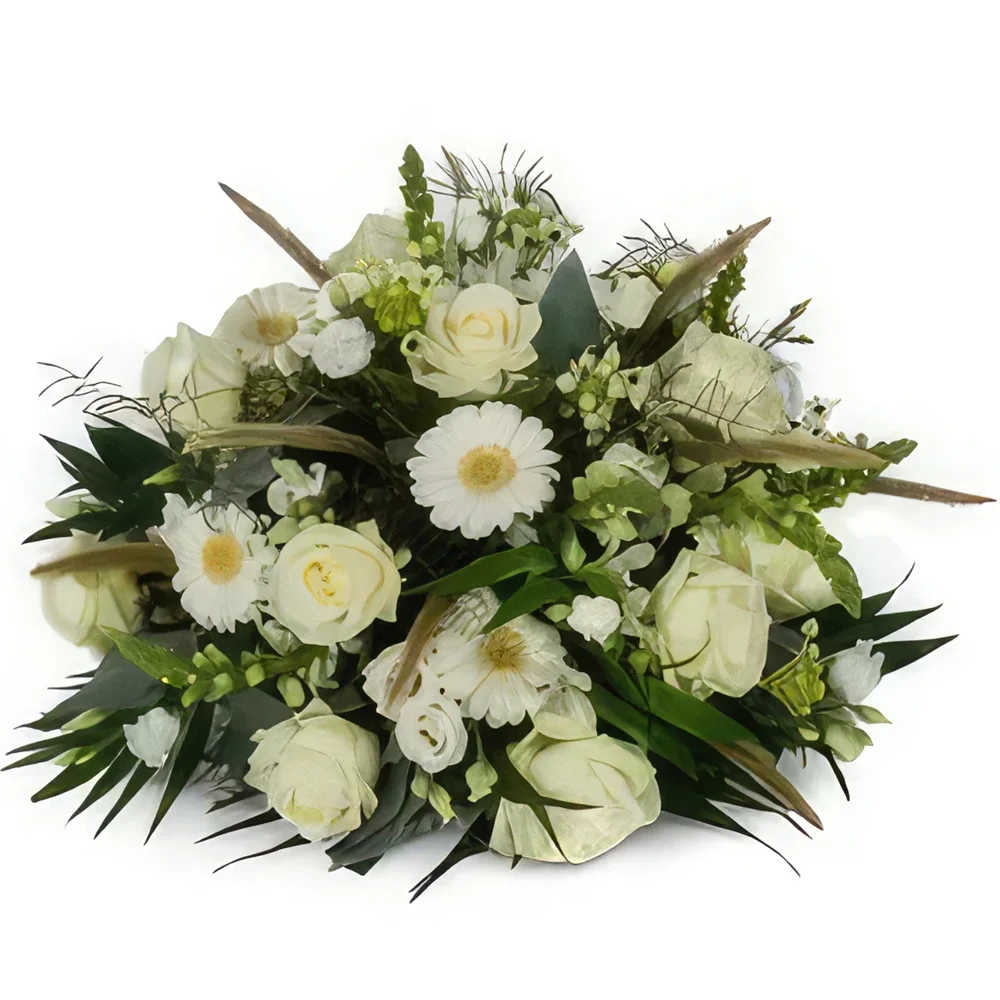 Groningen blomster- Biedermeier hvid (klassisk) Blomst buket/Arrangement