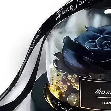 Jumeirah flowers  -  Black Preserved Rose Flower Bouquet/Arrangement