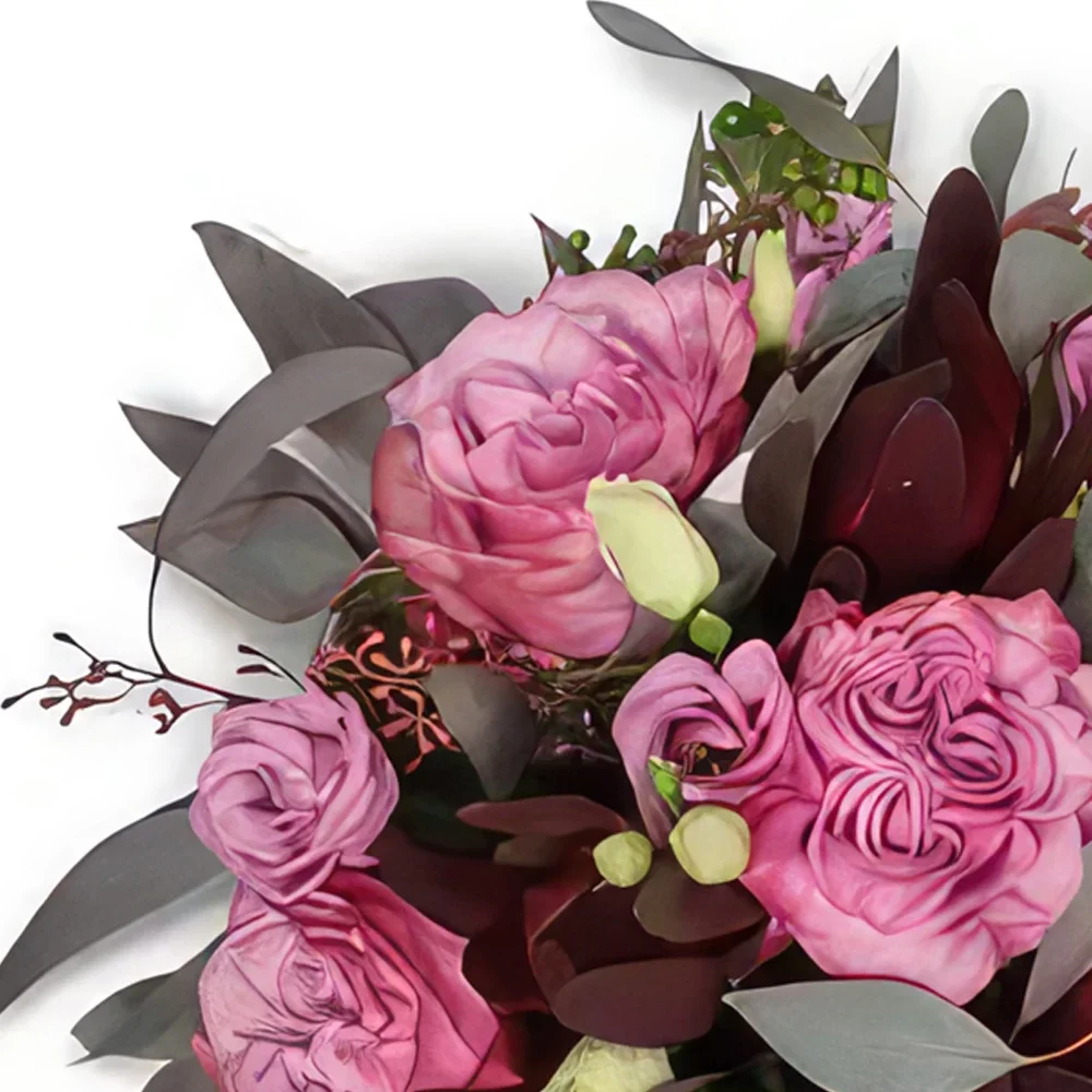 Triesenberg-virágok- Szent Pink Virágkötészeti csokor