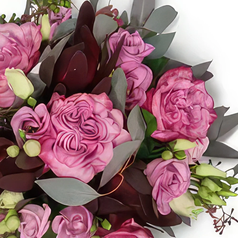 Vaduz Blumen Florist- Heiliges Rosa Bouquet/Blumenschmuck