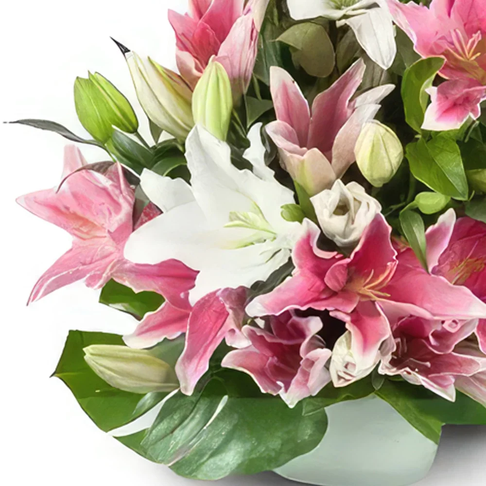Zaragoza flowers  -  Whispering Lily Garden Flower Bouquet/Arrangement