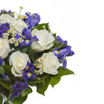 Italy flowers  -  Bouquet of white roses for birth or baptism Flower Bouquet/Arrangement