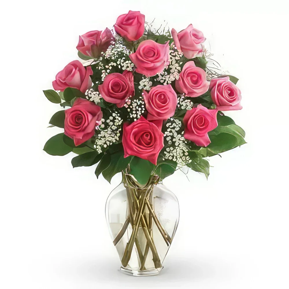 Генуа цветя- Розово удоволствие Букет/договореност цвете