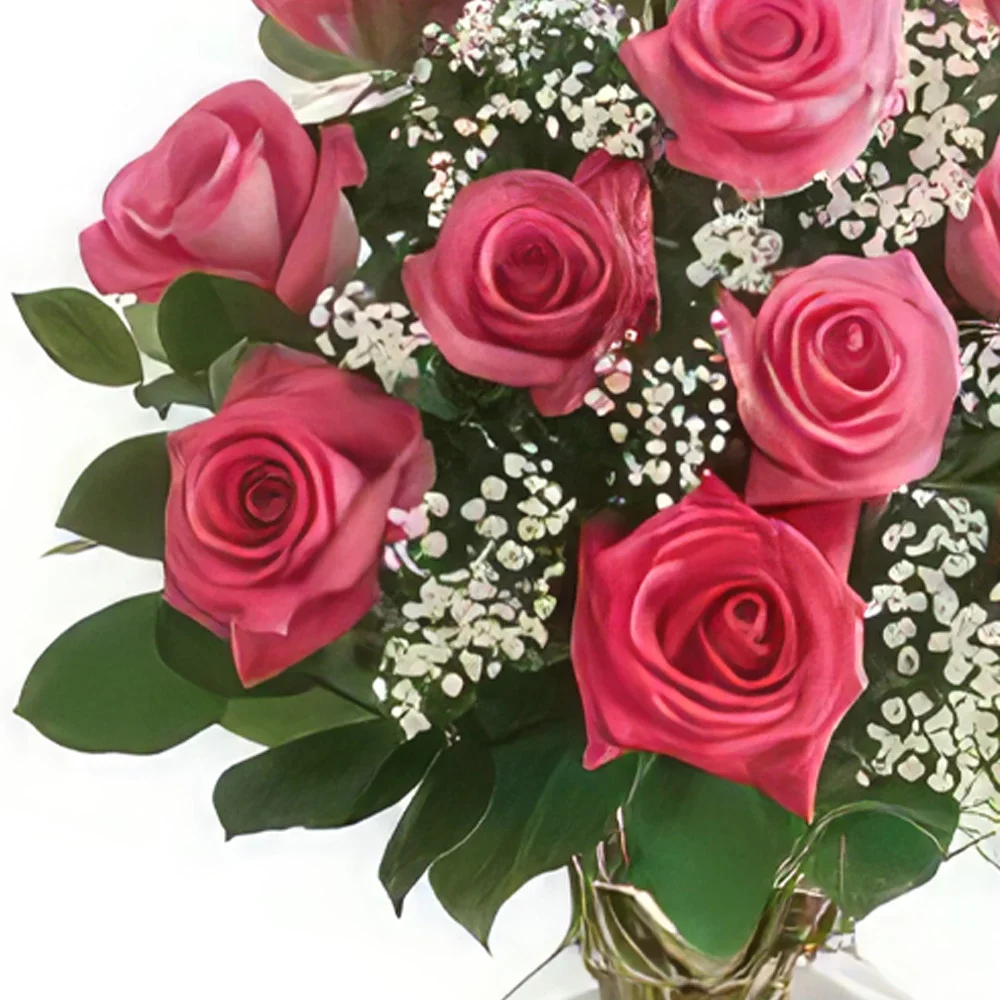 Genua bloemen bloemist- Pink Delight Boeket/bloemstuk