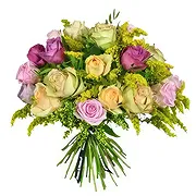 Taunton online Florist - Roses and Solidago Harmony Bouquet