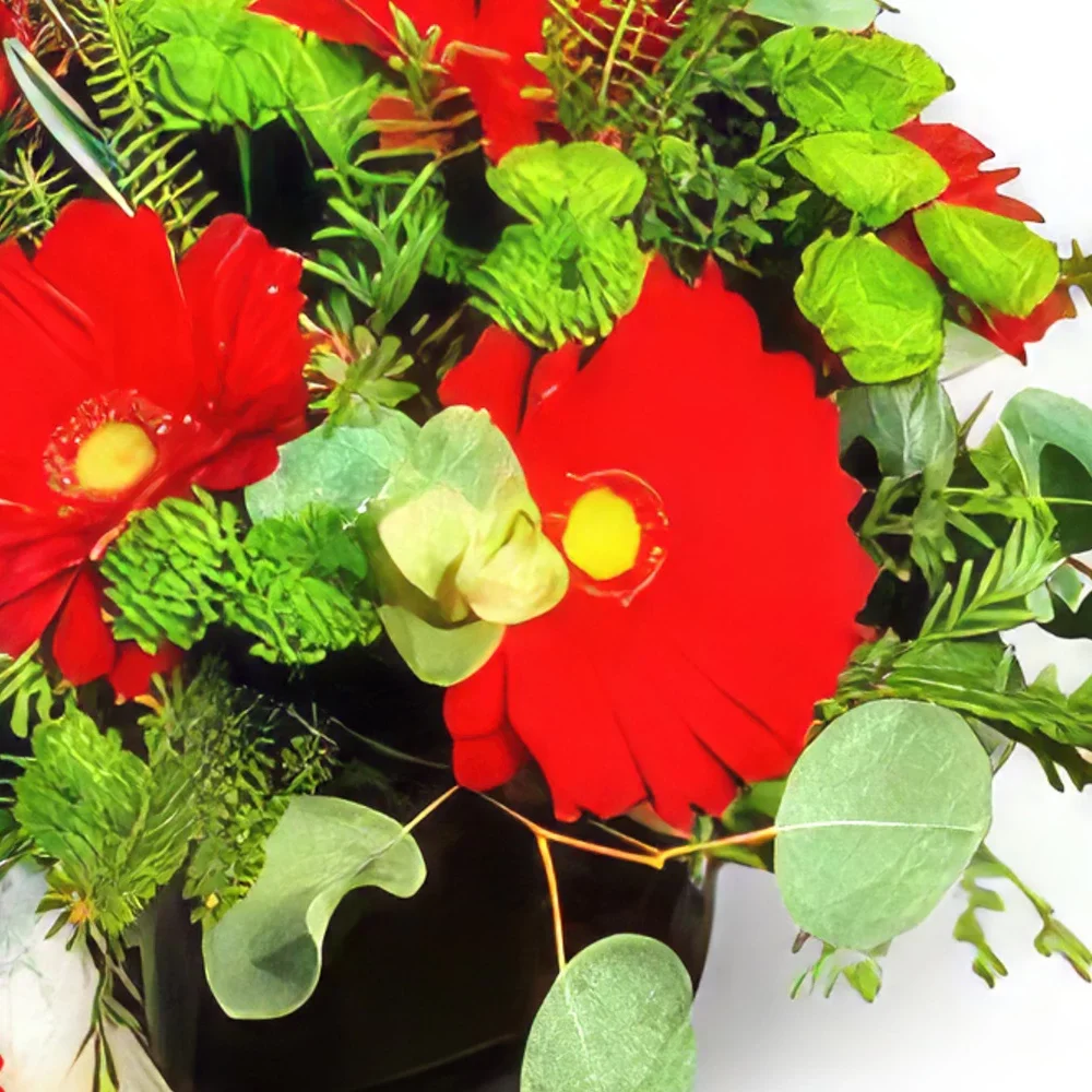 Portimao λουλούδια- Ζεστή Αγάπη Μπουκέτο/ρύθμιση λουλουδιών