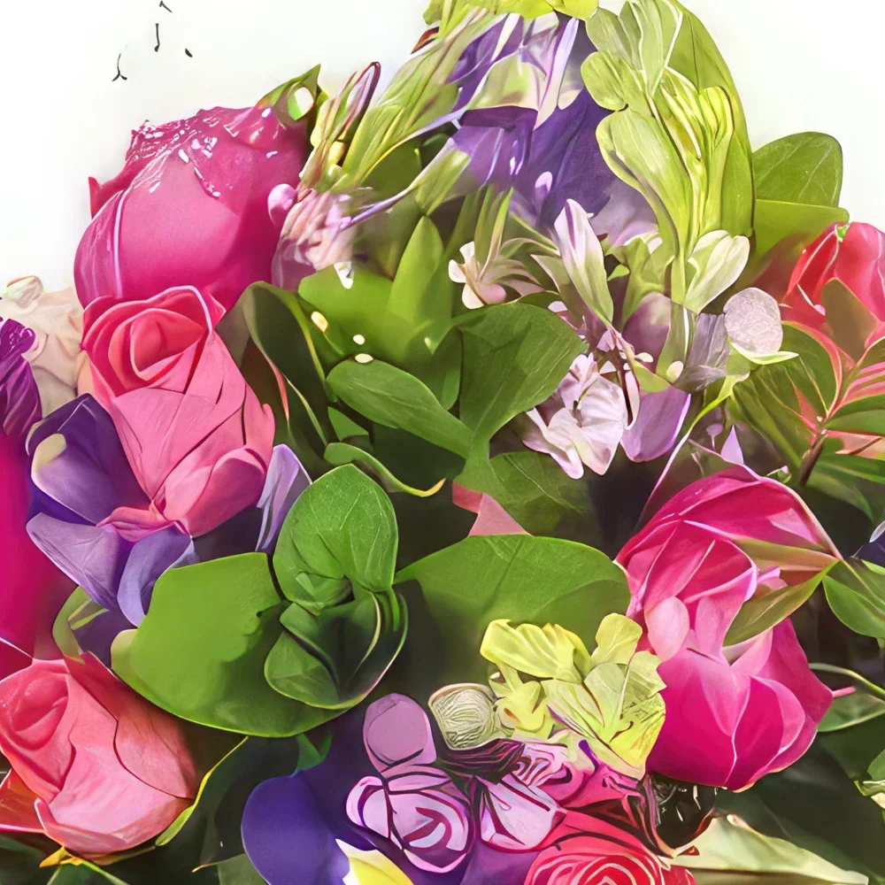 ליל פרחים- זר בוריאלס עגול זר פרחים/סידור פרחים