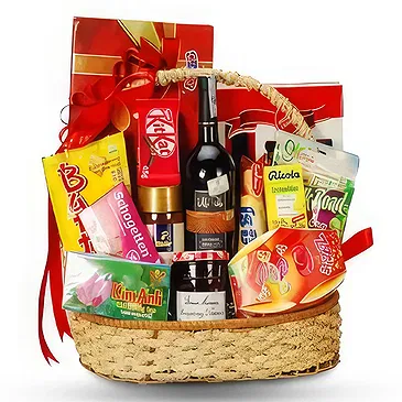 Vietnam flowers  -  Tasteful and Heartfelt Christmas Gift Basket Flower Bouquet/Arrangement
