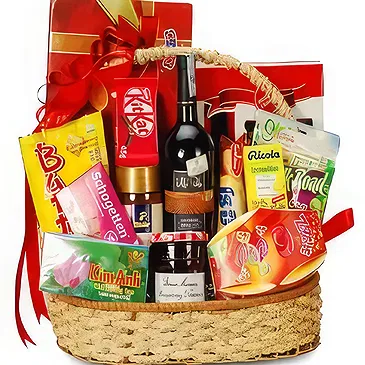Vietnam flowers  -  Tasteful and Heartfelt Christmas Gift Basket Flower Bouquet/Arrangement