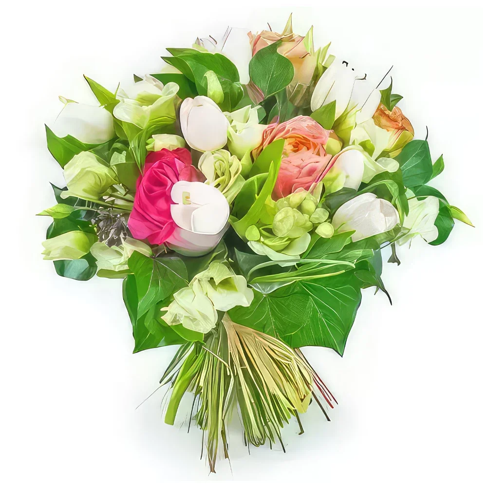 flores de Marselha- Buquê de flores Boucle Rose Bouquet/arranjo de flor