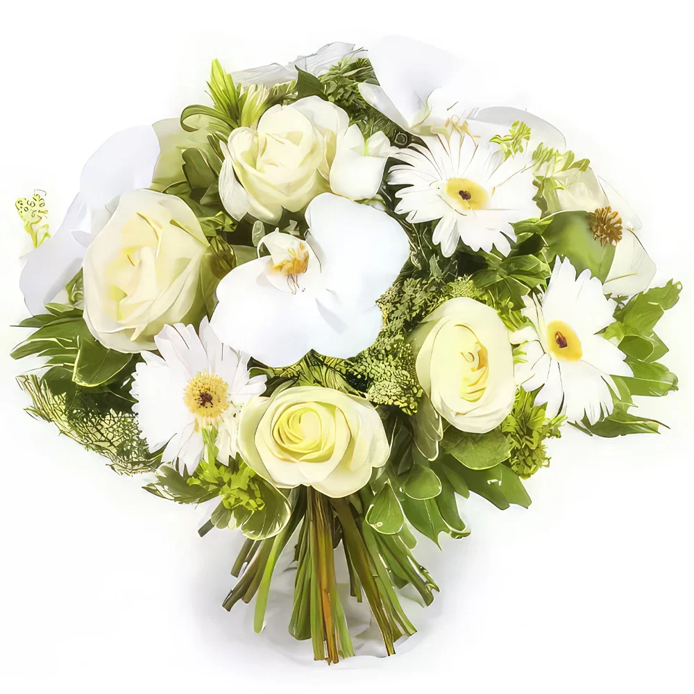 fiorista fiori di Montpellier- Mazzo di fiori Dream White Bouquet floreale