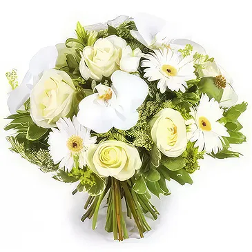 flores de Paris- Buquê de flores Dream White Bouquet/arranjo de flor